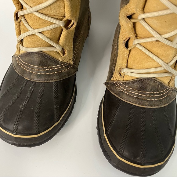 EUC Sorel 8 Cate the Great Waterproof Leather Winter Boots brown tan - Picture 5 of 13